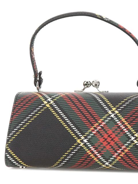 Vivienne Westwood Doll plaid-pattern top-handle tote bag - Black