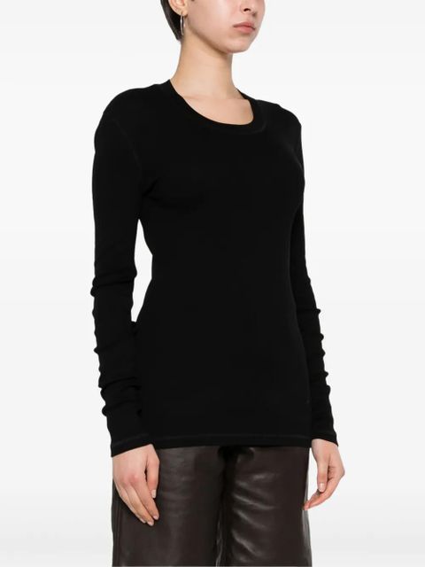 LEMAIRE long-sleeve T-shirt - Black