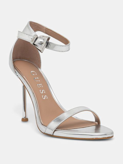 Guess sandały INSRAA kolor srebrny FLPINS LEL03 - zdjęcie produktu nr 1