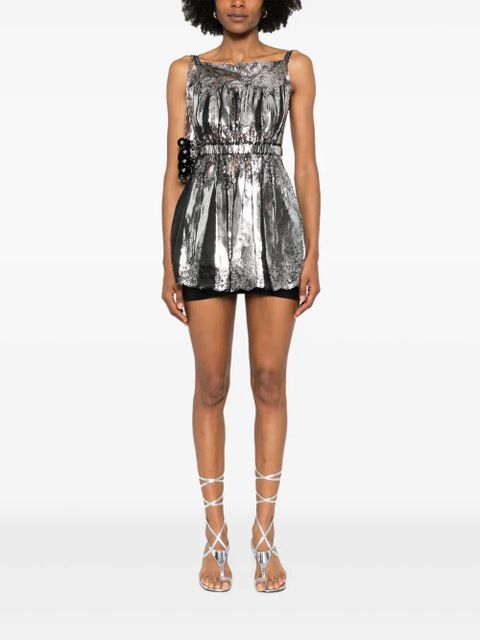 Rabanne metallic tank top - Silver - zdjęcie produktu nr 2
