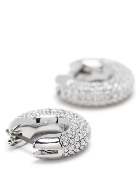 Swarovski Dextera crystal-embellished hoop earrings - Silver