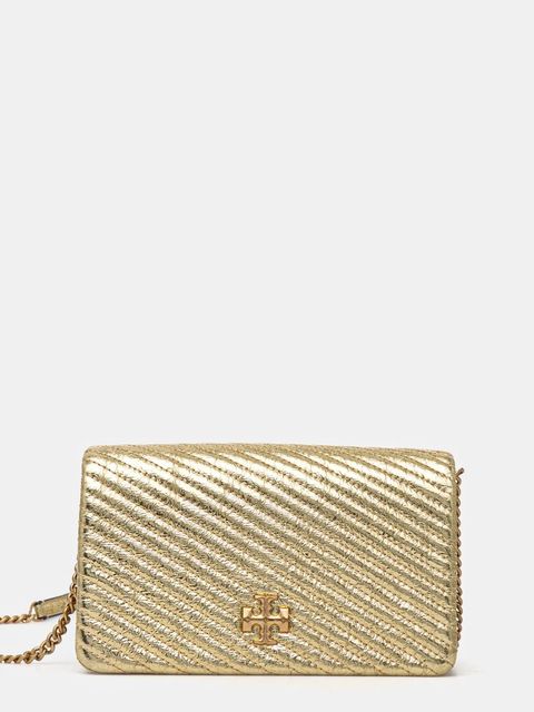 Tory Burch torebka skórzana Kira kolor złoty 162140.700