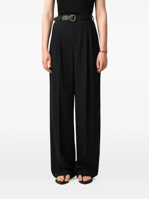 AMI Paris high-waist pleated tailored trousers - Black