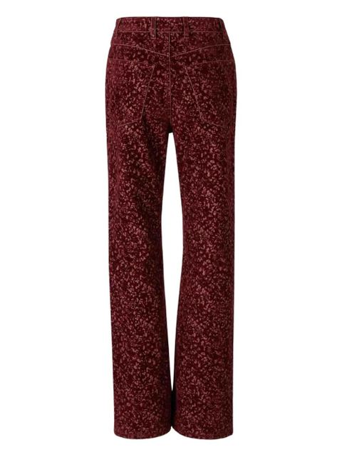 Rabanne laser print baggy trousers - Red