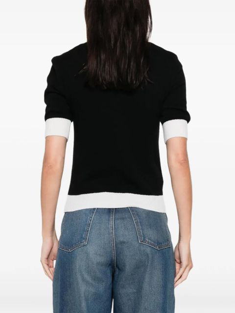 Marni logo short-sleeve top - Black