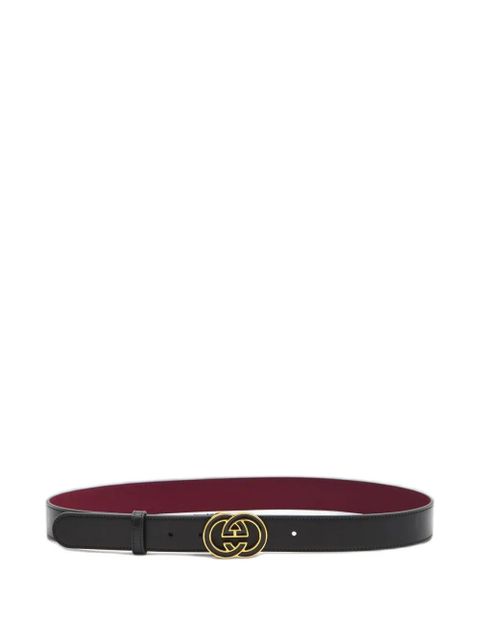 Gucci Interlocking G reversible leather belt - Black - zdjęcie produktu nr 1