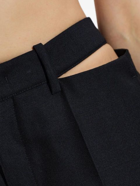 Jil Sander cut-out wool trousers - Black