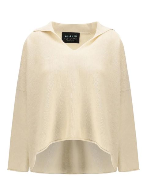 Alanui V-neck cashmere sweater - Neutrals - zdjęcie produktu nr 1