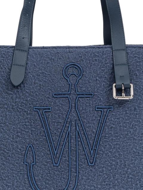 JW Anderson logo-embroidered tote bag - Blue