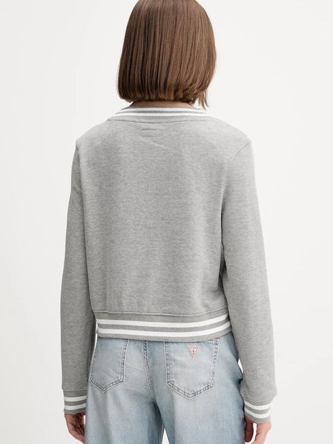 Guess Jeans bluza damska kolor szary z aplikacją W5YQ18 K68I4