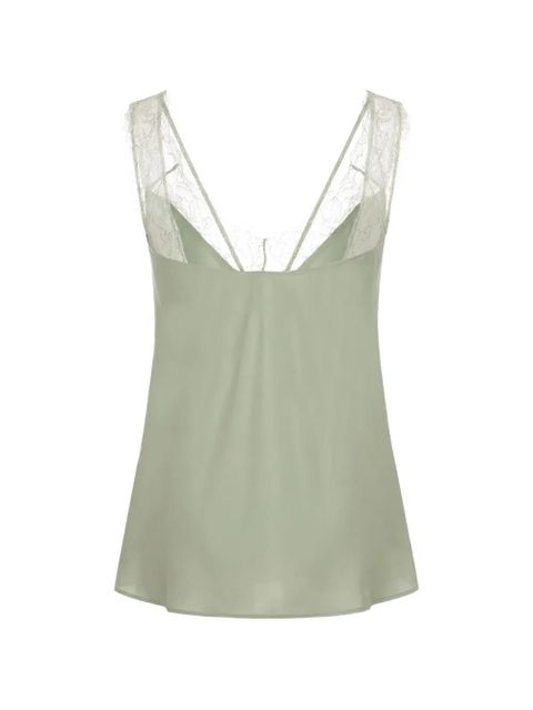 PINKO lace-detail T-shirt - Green - zdjęcie produktu nr 2