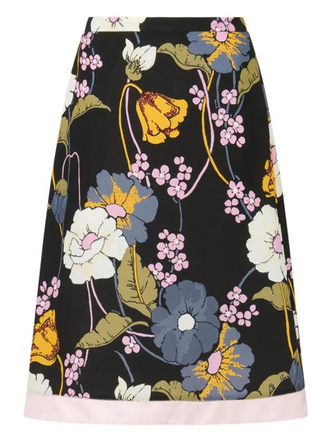 Marni floral-print midi skirt - Black - zdjęcie produktu nr 1