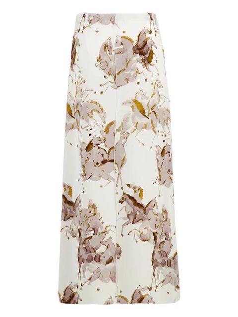 Altuzarra printed midi skirt - White - zdjęcie produktu nr 1