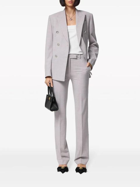 Versace tailored straight-leg trousers - Grey