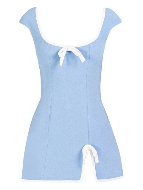Rowen Rose bow-detail dress - Blue