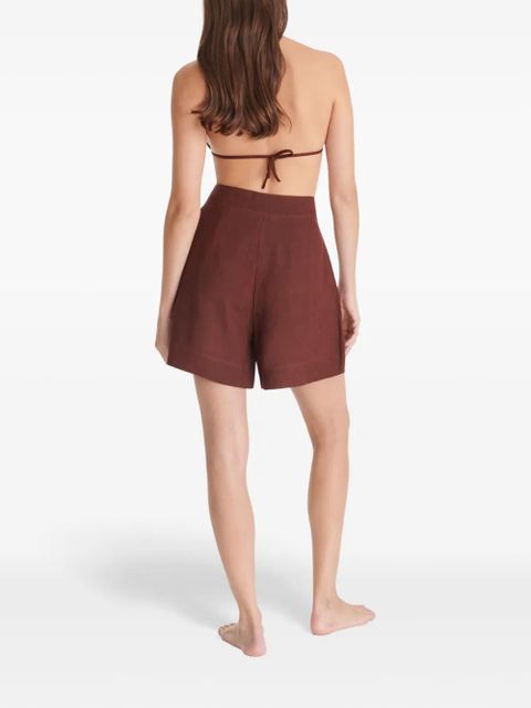 ERES Correct high-waisted shorts - Brown