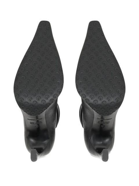 Marine Serre Ms Kiss smooth-leather boots - Black - zdjęcie produktu nr 2