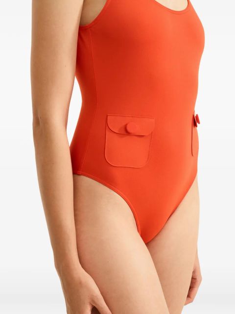 ERES button-detail swimsuit - Orange