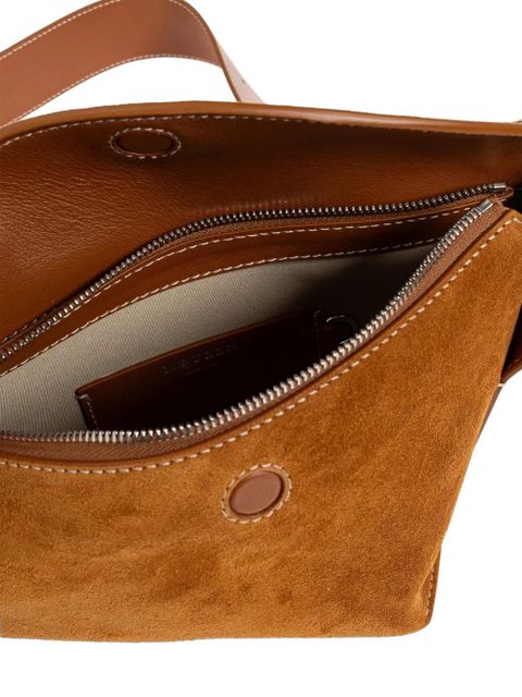 Alexander McQueen buckle leather shoulder bag - Brown