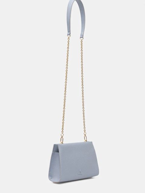 Furla torebka skórzana kolor niebieski WE00774.ARE000.550001007