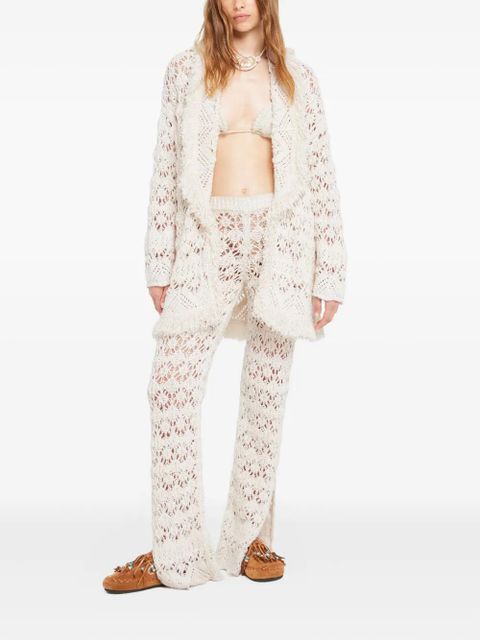 Alanui Lagoon Romance fringed cardigan - White - zdjęcie produktu nr 2