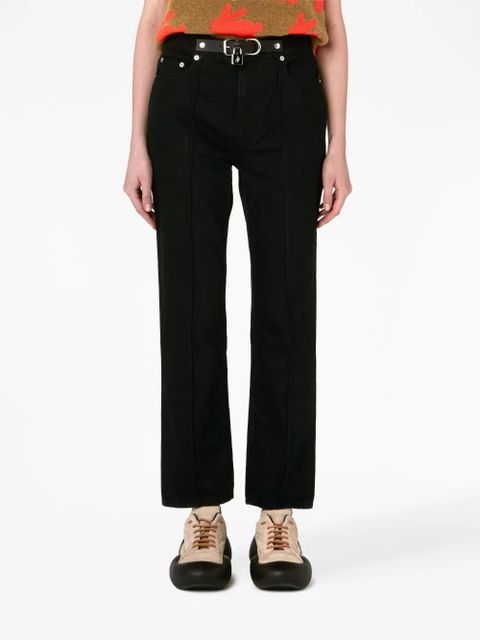 JW Anderson padlock-detail slim-fit jeans - Black - zdjęcie produktu nr 2