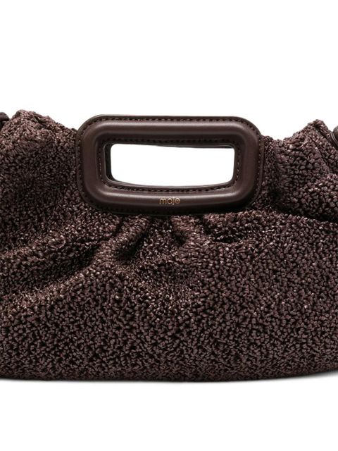 Maje top-handle tote bag - Brown