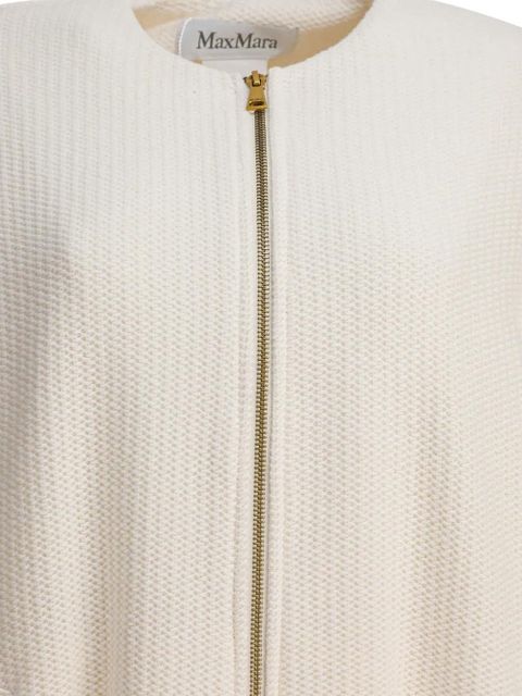 Max Mara WHITE CASHMERE JACKET - Neutrals