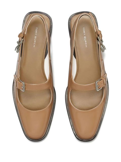 Tory Burch multi-buckle ballerina shoes - Neutrals