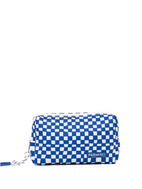 FARM Rio checked pouch - Blue - zdjęcie produktu nr 1