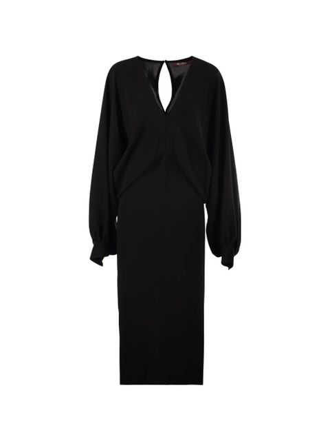 Max Mara Mseaccento V-neck midi dress - Black - zdjęcie produktu nr 1