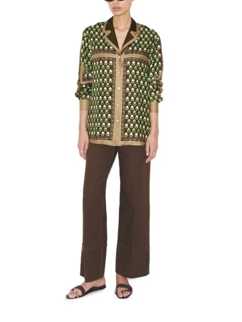Tory Burch silk top - Brown - zdjęcie produktu nr 2