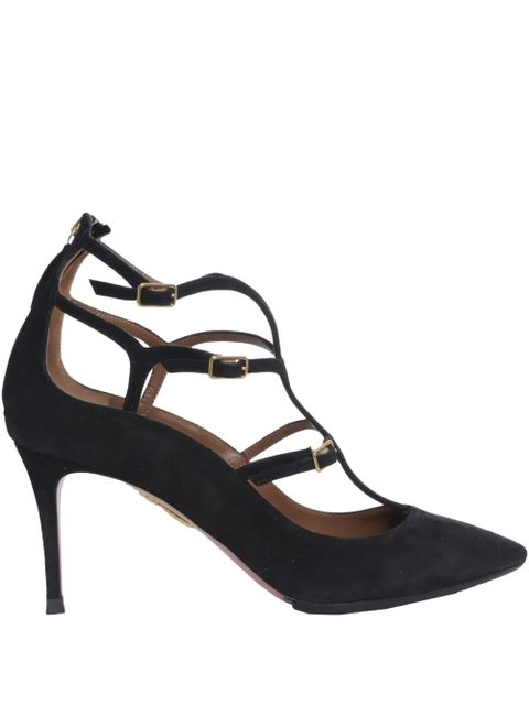 Aquazzura 70mm suede pumps - Black - zdjęcie produktu nr 1