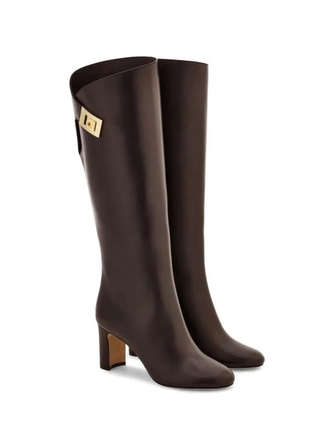 Ferragamo Hug buckle boots - Brown - zdjęcie produktu nr 2