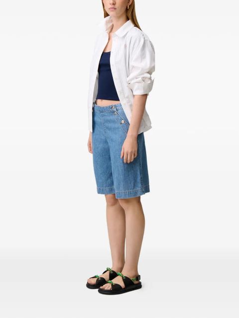 Claudie Pierlot button denim shorts - Blue