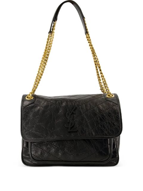 Saint Laurent medium Niki Cassandre leather shoulder bag - Black - zdjęcie produktu nr 1