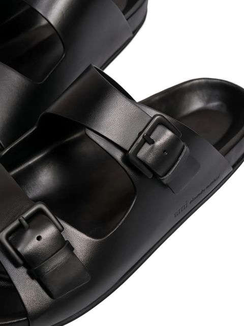 AMI Paris buckle-strap sandals - Black