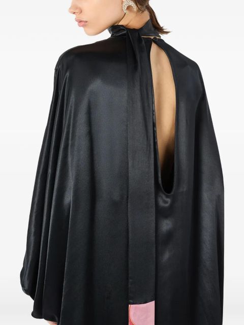 Marine Serre silk dress - Black