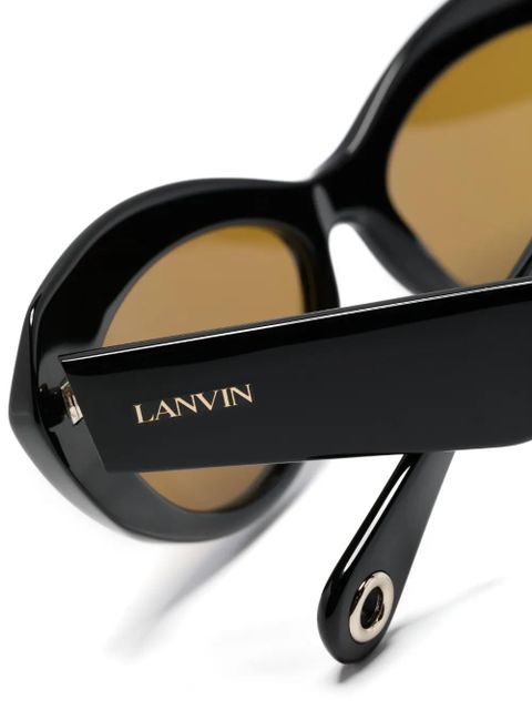 Lanvin cat-eye logo-detail sunglasses - Black