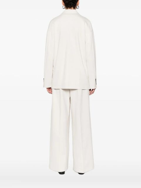 SOLOTRE double-breasted blazer - White