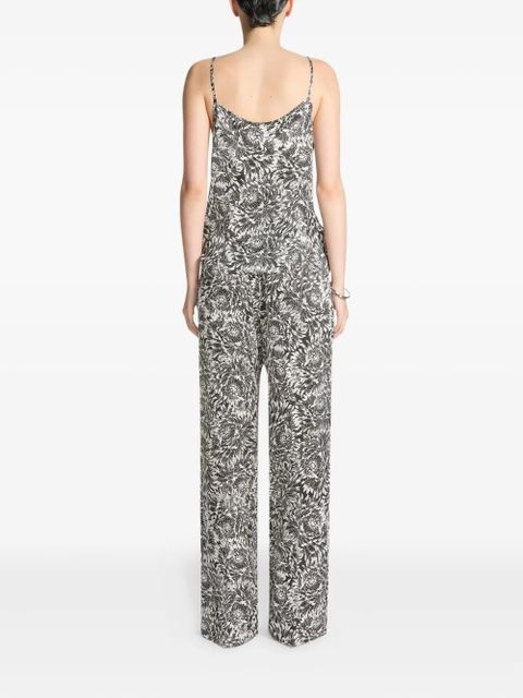 DRIES VAN NOTEN floral-pattern trousers - White - zdjęcie produktu nr 2