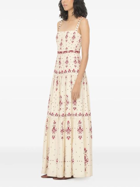 Agua By Agua Bendita Lima floral-print maxi dress - Neutrals