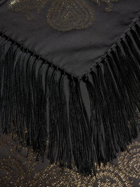 ETRO fringed scarf - Black