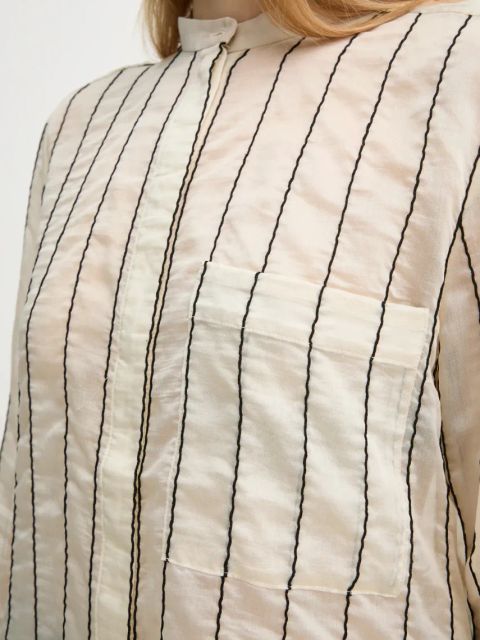 Day Birger et Mikkelsen koszula Yrsa damska kolor beżowy relaxed ze stójką DAY65243773