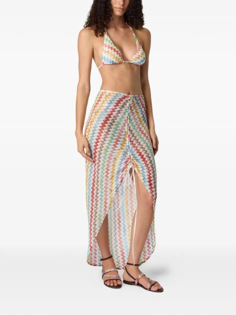 Missoni zigzag-pattern long skirt - White - zdjęcie produktu nr 2