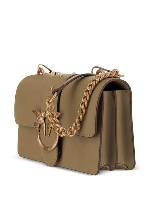 PINKO mini Love One leather shoulder bag - Green