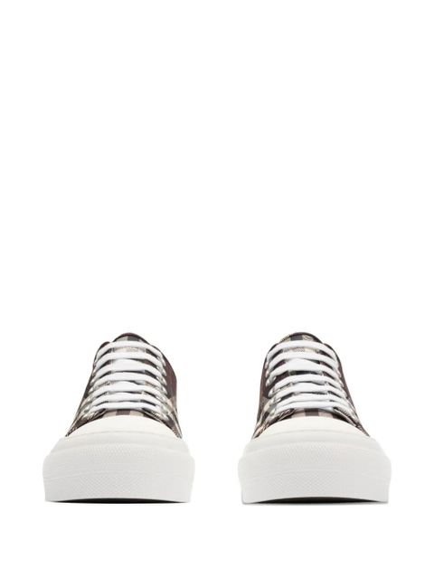 Burberry check-pattern low-top sneakers - Brown - zdjęcie produktu nr 2