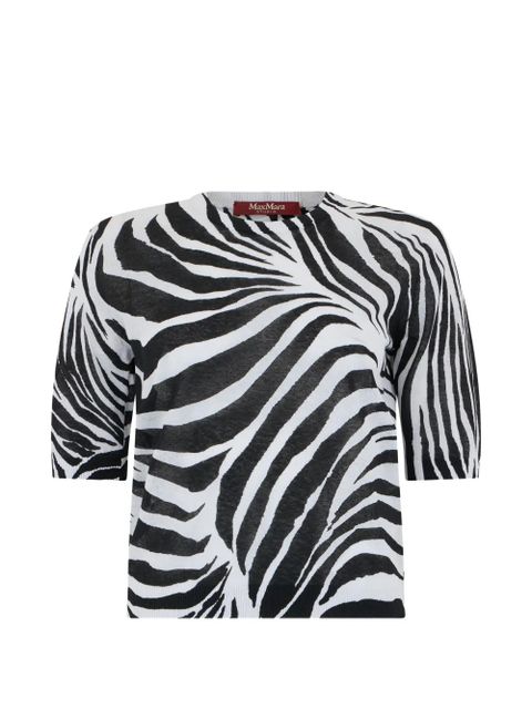 Max Mara zebra-print top - White - zdjęcie produktu nr 1