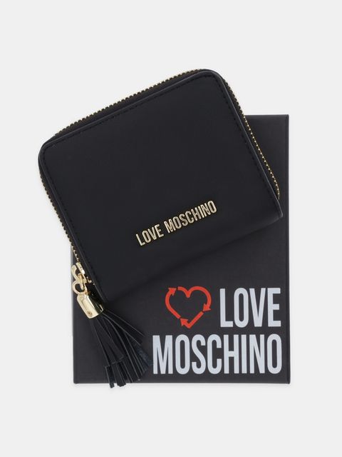 Love Moschino portfel damski kolor czarny JC5689PP0NKD0000