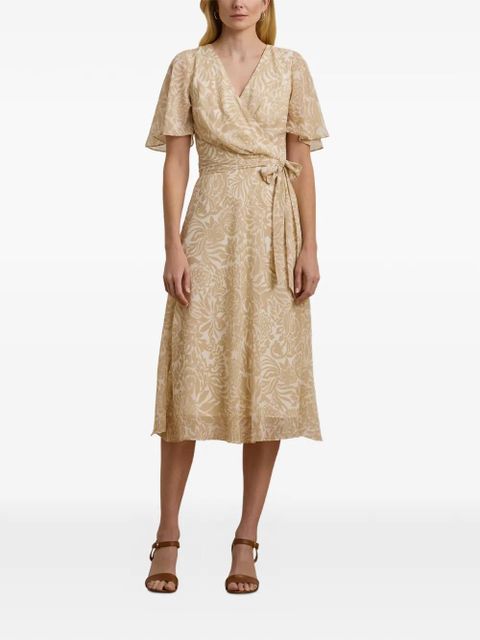 Lauren Ralph Lauren floral-print wrap-style dress - Neutrals - zdjęcie produktu nr 2